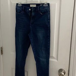 PacSun dark wash super high-rise jegging